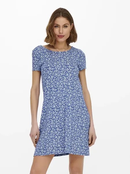 Мини-платье ONLBERA BACK LACE UP S/S DRESS JRS NOOS 