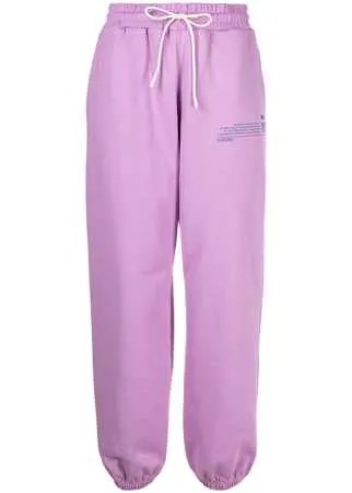MSGM спортивные брюки с надписью