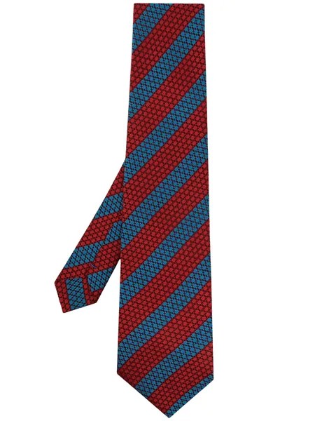 Comme Des Garçons Homme Deux geometric jacquard silk tie