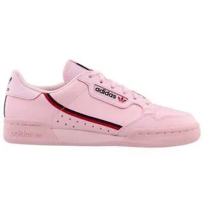 Adidas Continental 80 Lace Up Молодежные розовые кроссовки для девочек Повседневная обувь F99789