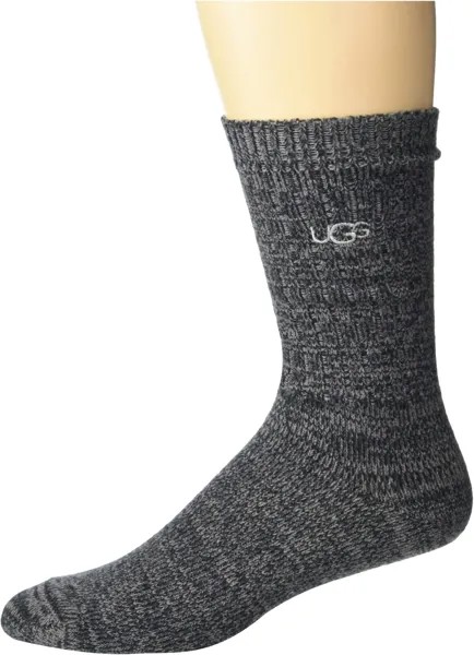 Трикотажное платье с напуском в рубчик Trey UGG, черный
