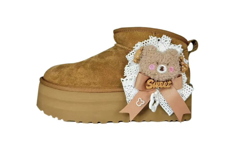 CLASSIC ULTRA MINI зимние ботинки унисекс каштановые Ugg