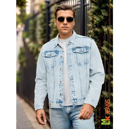 Куртка-рубашка MkJeans, размер XXL, slate blue