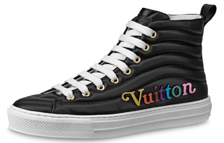 Женские кеды Louis Vuitton высокие, черный