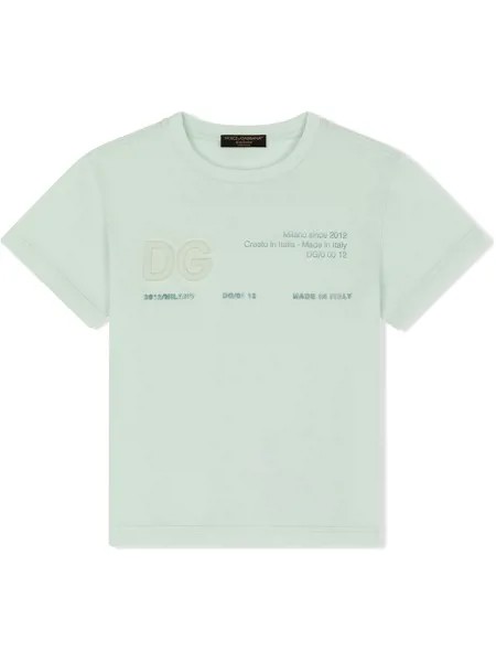 Dolce & Gabbana Kids футболка с логотипом DG