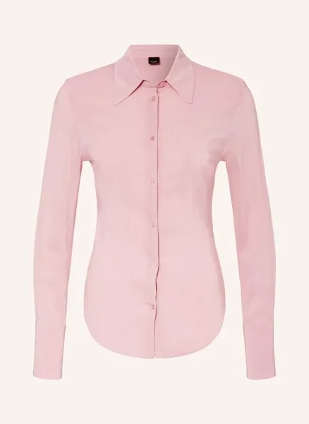 Блуза-рубашка жоржетт Pinko, розовый