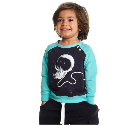 Свитшот Mini Maxi, размер 104, бирюзовый