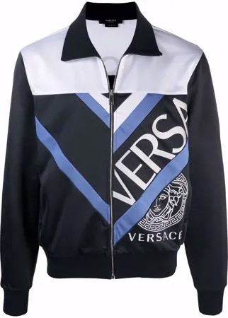 Versace толстовка на молнии с логотипом