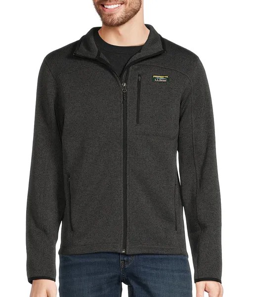 Флисовая куртка L.L.Bean с молнией во всю длину, серый