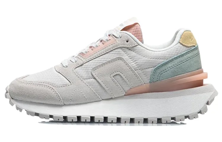 LINING CF Lifestyle Shoes Women's Low-top White Sand Gray / Water Gray Green