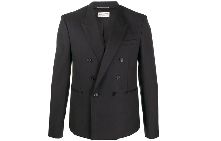 SAINT LAURENT Мужской деловой костюм, цвет Black