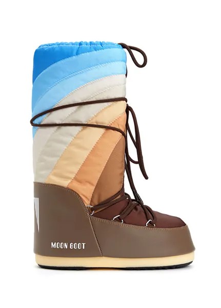 Женские зимние ботинки с цветным логотипом Moon Boot