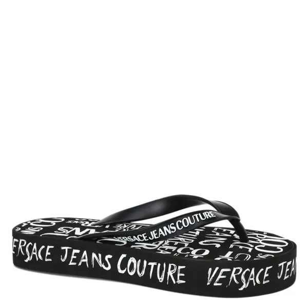 Вьетнамки женские Versace Jeans Couture 74VA3SQ8 черные 35 EU