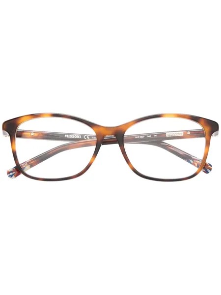 MISSONI EYEWEAR очки в прямоугольной оправе черепаховой расцветки