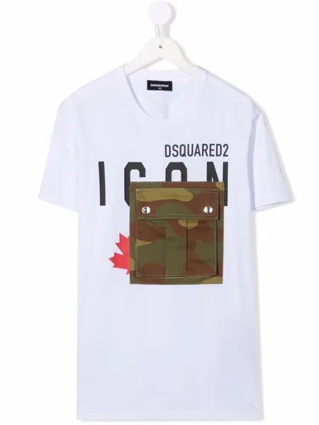 Dsquared2 Kids футболка с принтом Icon