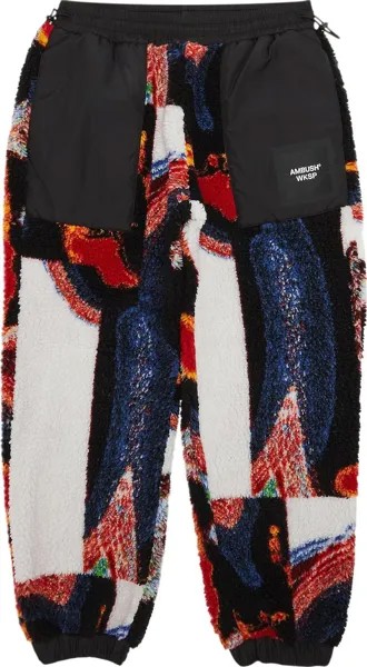 Спортивные брюки Ambush Teddy Jacquard Sweatpants 'Multicolor/Black', разноцветный