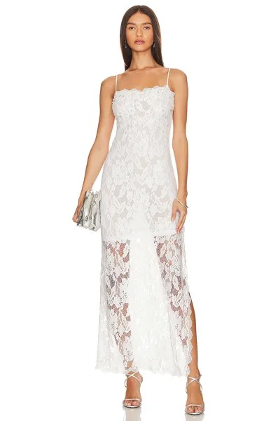 Платье миди HEMANT AND NANDITA Midi Dress, белый