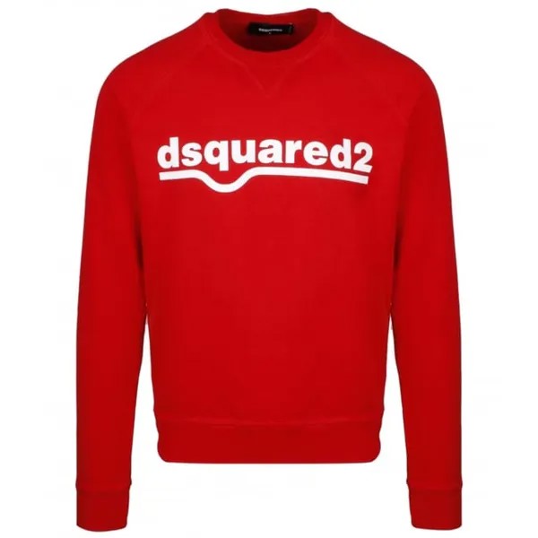 Классический толстовка реглан с логотипом Dsquared2, красный