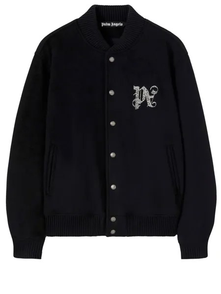 Куртка Palm Angels Varsity Monogram, черный