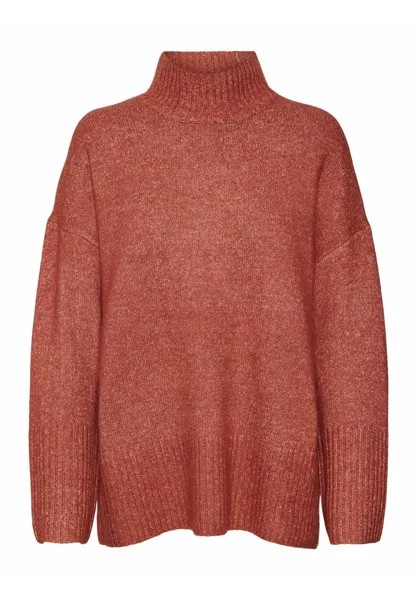 Свитшот Vero Moda LS HIGHNECK, цвет red ochre