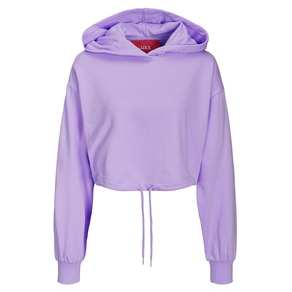 Худи Jack & Jones Alfa Loose Every Crop JJXX, фиолетовый