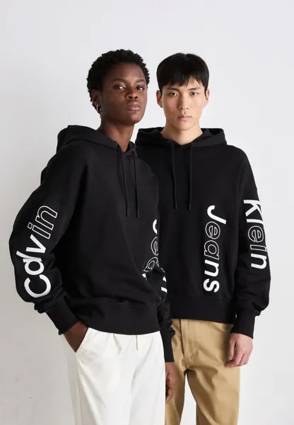 Толстовка BLOCKING GRAPHIC HOODIE UNISEX Calvin Klein Jeans, цвет black