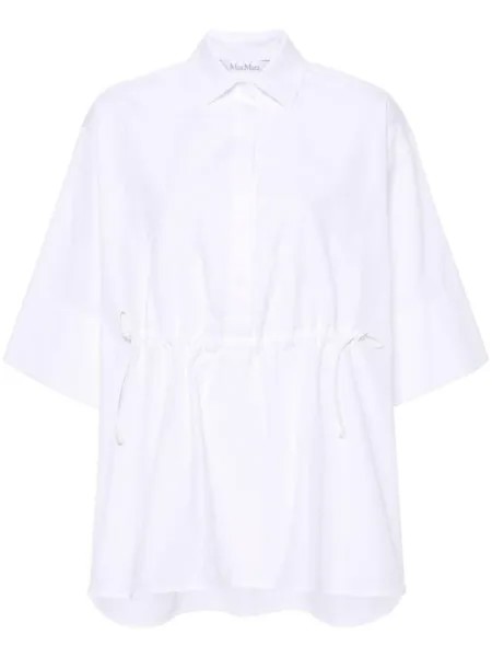 Max Mara рубашка March с кулиской, белый