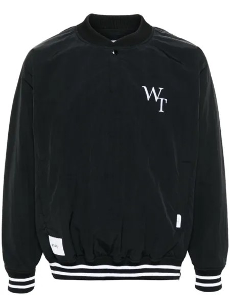 WTAPS бомбер с вышитым логотипом, черный