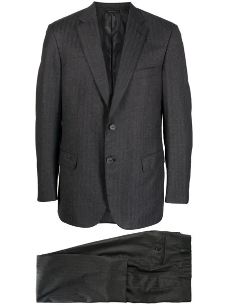 Костюм-двойка Brunico с однобортным пиджаком Brioni, черный