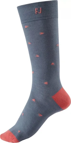 Мужские модные носки для гольфа FootJoy, серый/коралловый
