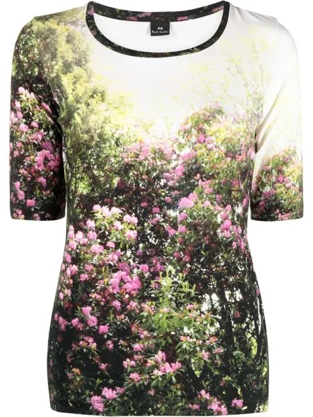 PS Paul Smith футболка с цветочным принтом