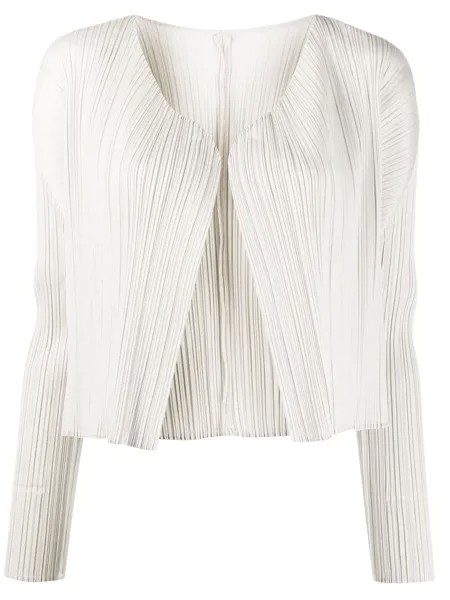 Pleats Please Issey Miyake кардиган с плиссировкой