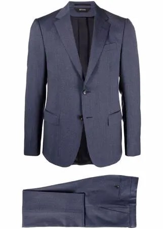 Z Zegna шерстяной костюм-двойка с однобортным пиджаком