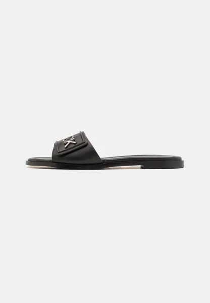 Мюли FLAT SLIDE Calvin Klein, цвет black