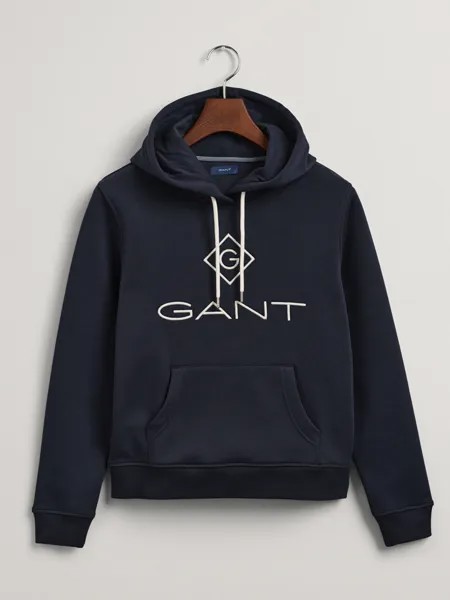 Толстовка Gant Hoodie, темно-синий