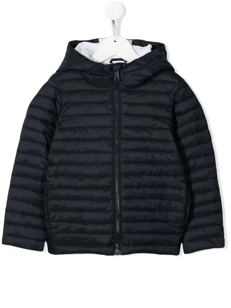 Emporio Armani Kids стеганая куртка-пуховик