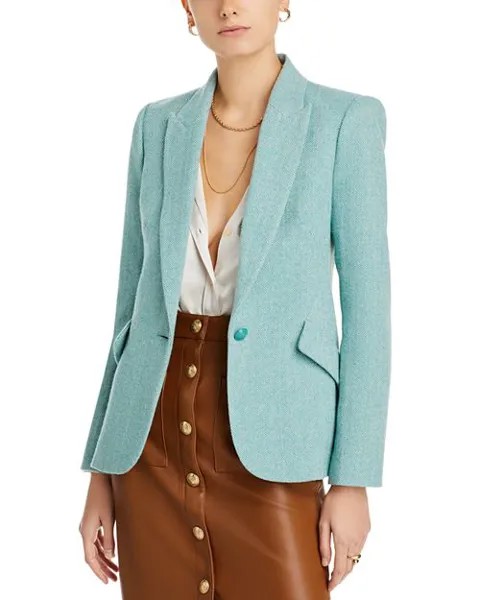 Приталенный пиджак Чемберлен L'AGENCE, цвет Green