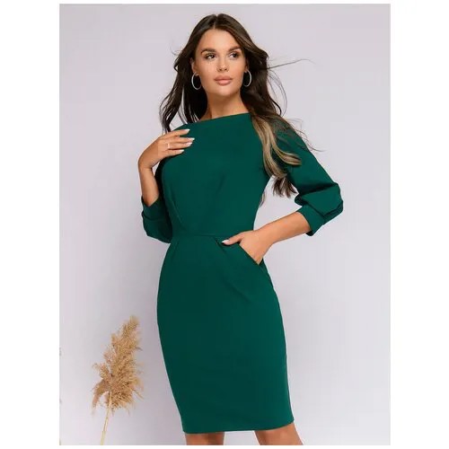 Платье 1001dress, размер L, зеленый