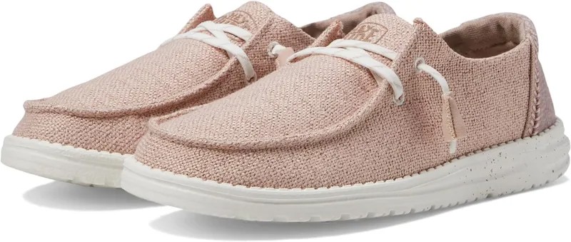 Кроссовки Wendy Woven Slip-On Casual Shoes Hey Dude, цвет Blush