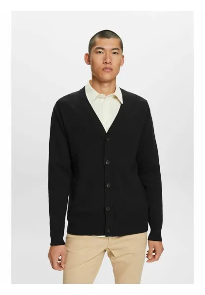 Кардиган MIT V-AUSSCHNITT Esprit, антрацит