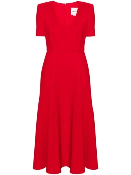 Roland Mouret платье миди А-силуэта, красный