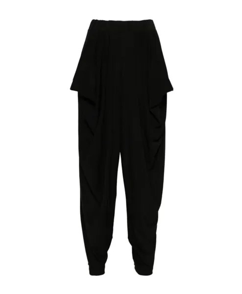 Брюки из драпированного джерси Issey Miyake, черный