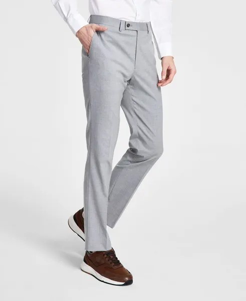 Мужские эластичные брюки современного кроя DKNY, серые