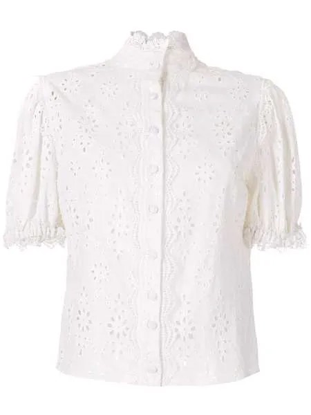 Martha Medeiros блузка Dora с английской вышивкой