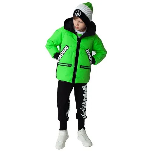 Куртка Gulliver, размер 134, зеленый