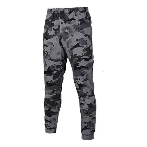 Спортивные штаны Dri Fit флисовые тренировочные камуфляжные длинные брюки мужские Nike, черный