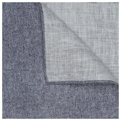 Нагрудный платок Atelier F&B, натуральный шелк, лен, однотонный, для мужчин, серый