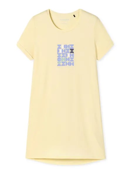 Ночная рубашка SCHIESSER Essential Nightwear, светло-желтого