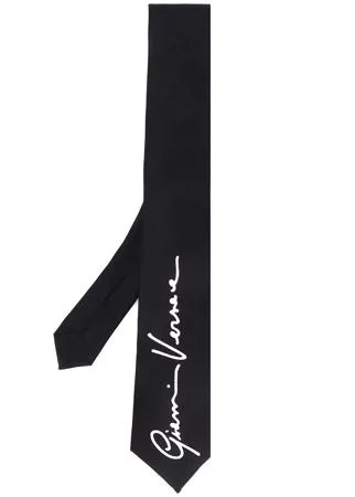 Versace галстук с принтом GV Signature