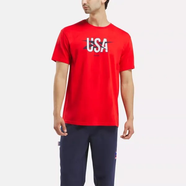 Футболка США Reebok, красный